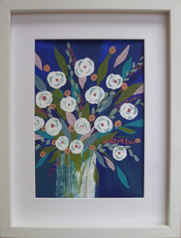 Funky Flowers, blue
